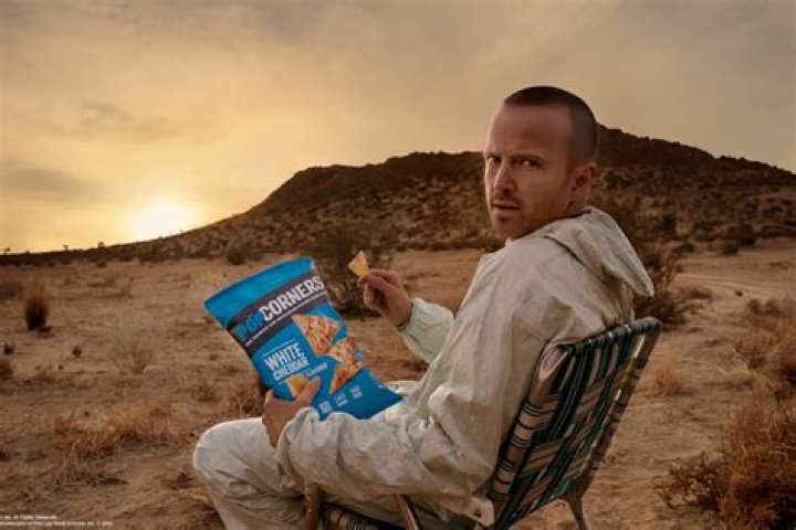 Aaron Paul in the Popcorners commercial
