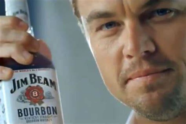 Leonardo DiCaprio in Jim Beam and Yum bubble gum
